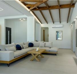 3 bedroom seaside villa with pool & jacuzzi, near Acharavi, sleeps 6